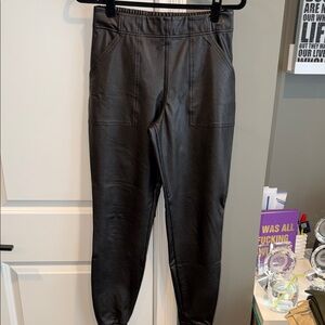 SPANX Black Track Pants